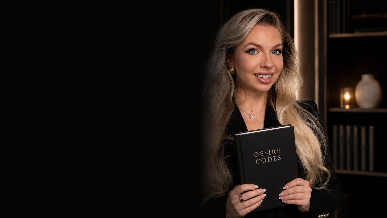 Daria, holding the Desire Codes book